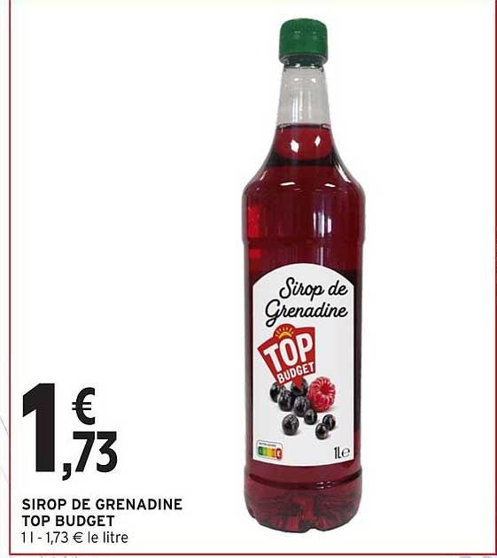 SIROP DE GRENADINE TOP BUDGET