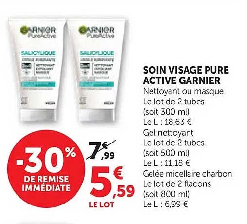 SOIN VISAGE PURE ACTIVE GARNIER