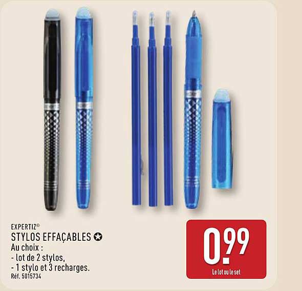 STYLOS EFFACABLES