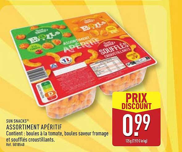 SUN SNACKS® ASSORTIMENT APÉRITIF