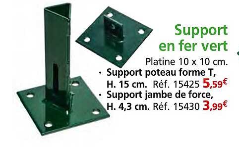 Support en fer vert