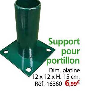 Support pour portillon