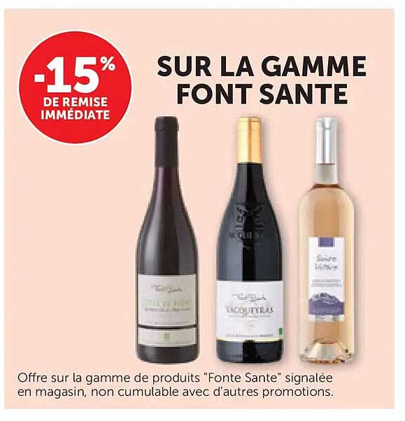 SUR LA GAMME FONT SANTE