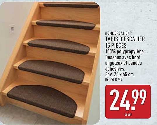 TAPIS D'ESCALIER 15 PIÈCES