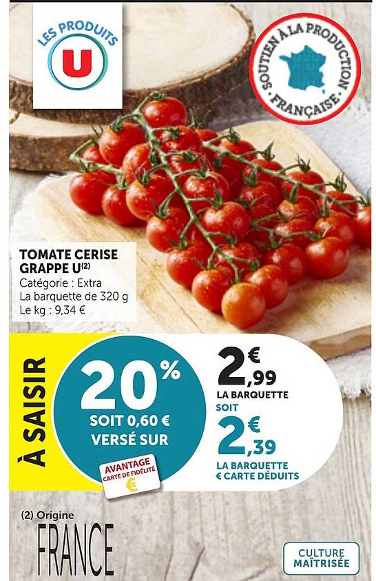 TOMATE CERISE GRAPPE U(2)