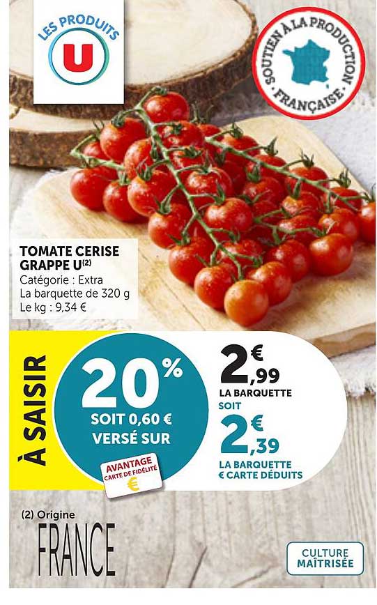 TOMATE CERISE GRAPPE U(2)