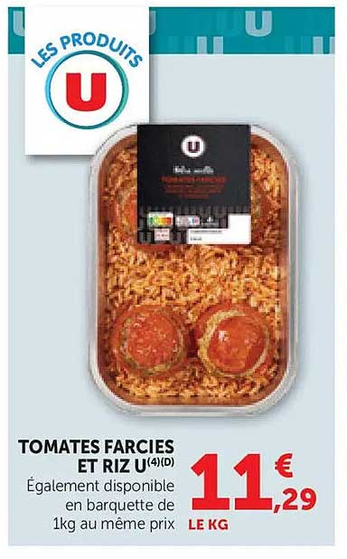 TOMATES FARCIES ET RIZ U(4D)