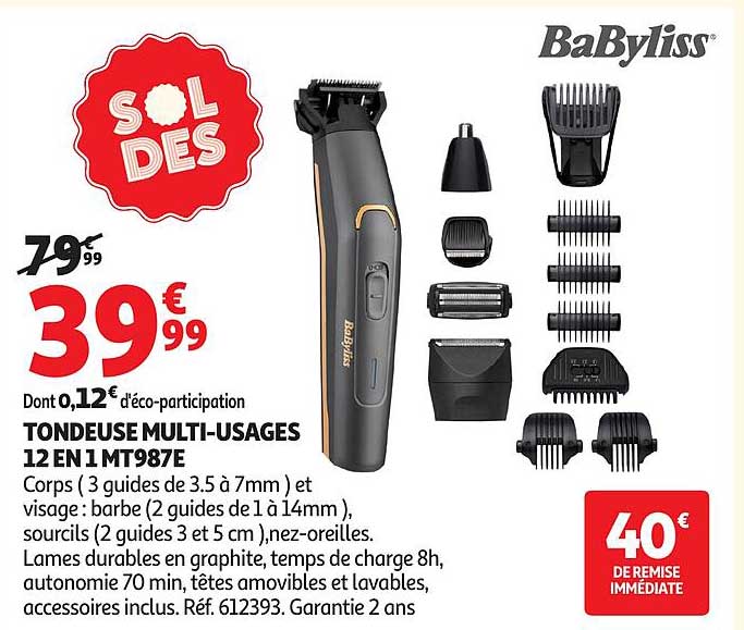 TONDEUSE MULTI-USAGES 12 EN 1 MT987E