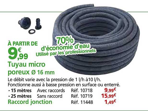 Tuyau micro poreux Ø 16 mm