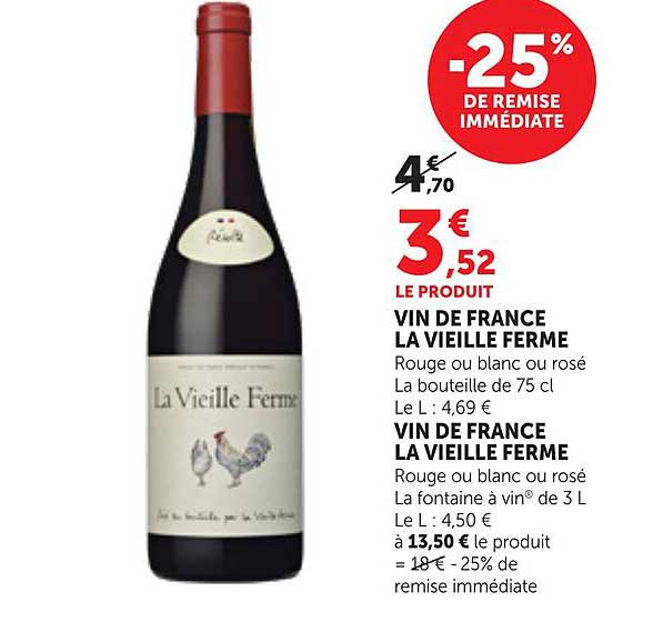 VIN DE FRANCE LA VIEILLE FERME