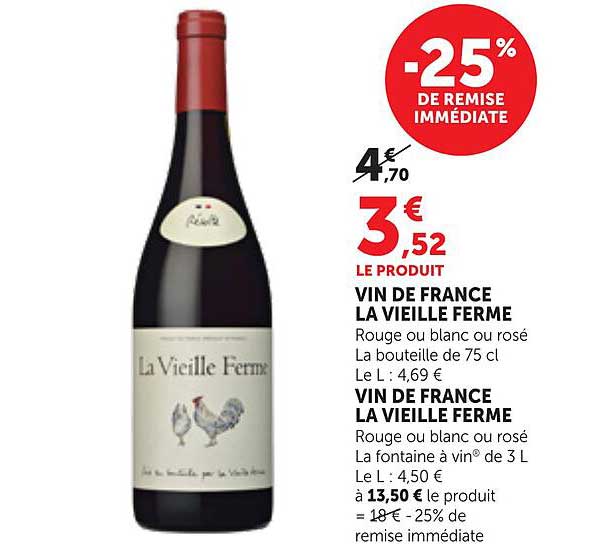 VIN DE FRANCE LA VIEILLE FERME