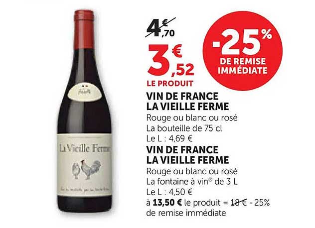 VIN DE FRANCE LA VIEILLE FERME