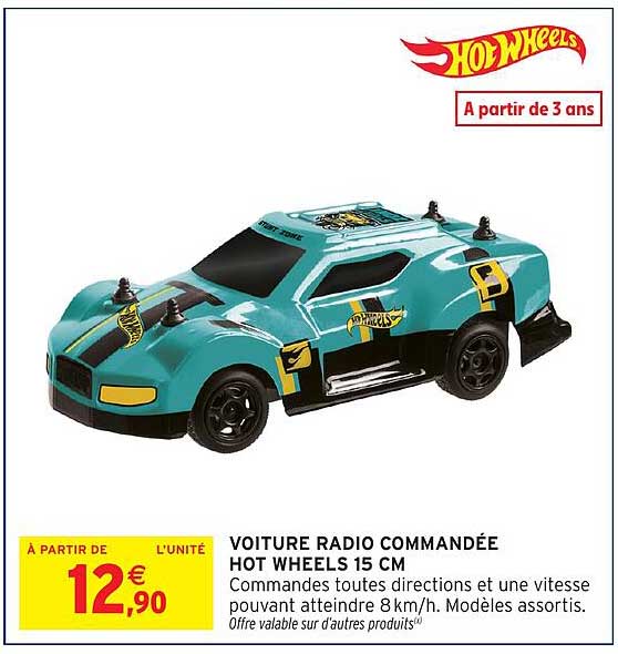 VOITURE RADIO COMMANDÉE HOT WHEELS 15 CM