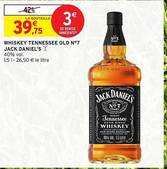 WHISKEY TENNESSEE OLD N°7 JACK DANIEL'S