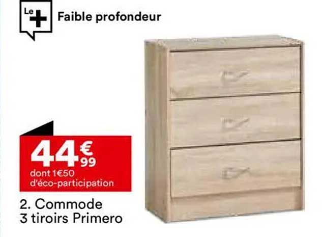 2. Commode 3 tiroirs Primero