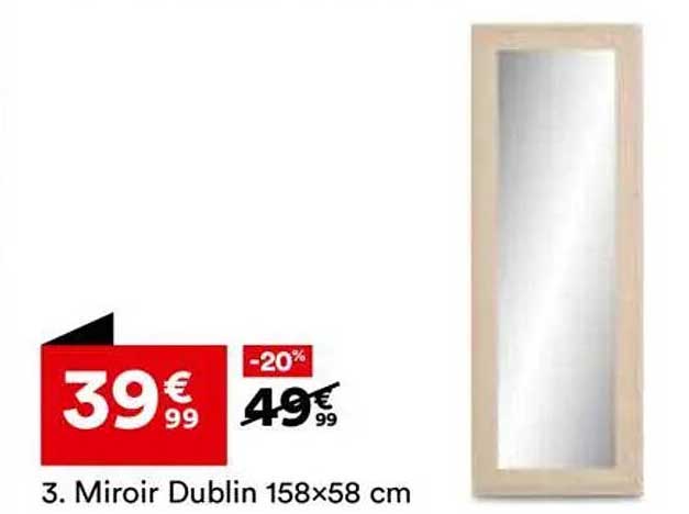 3. Miroir Dublin 158x58 cm