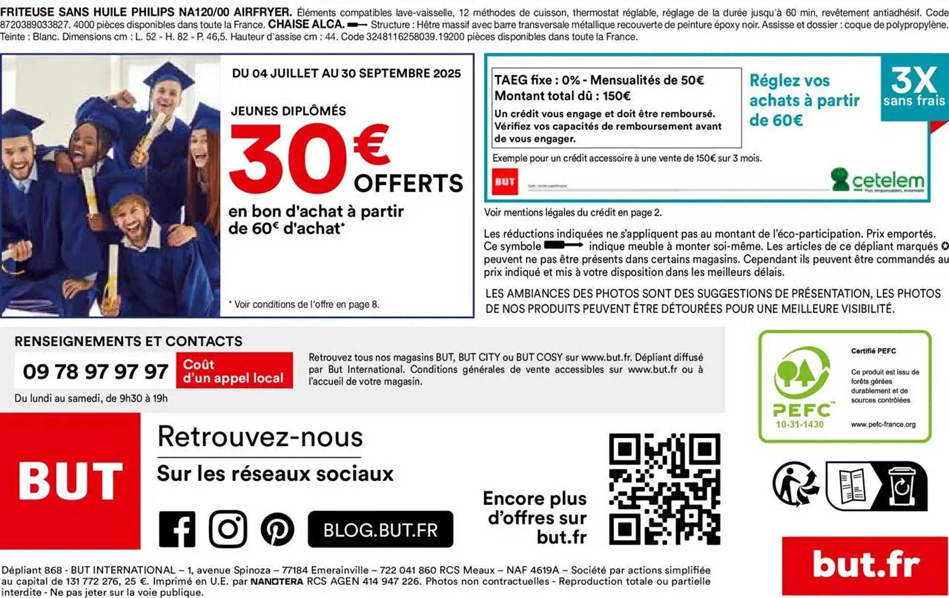 30€ offerts en bon d'achat à partir de 60€ d'achat