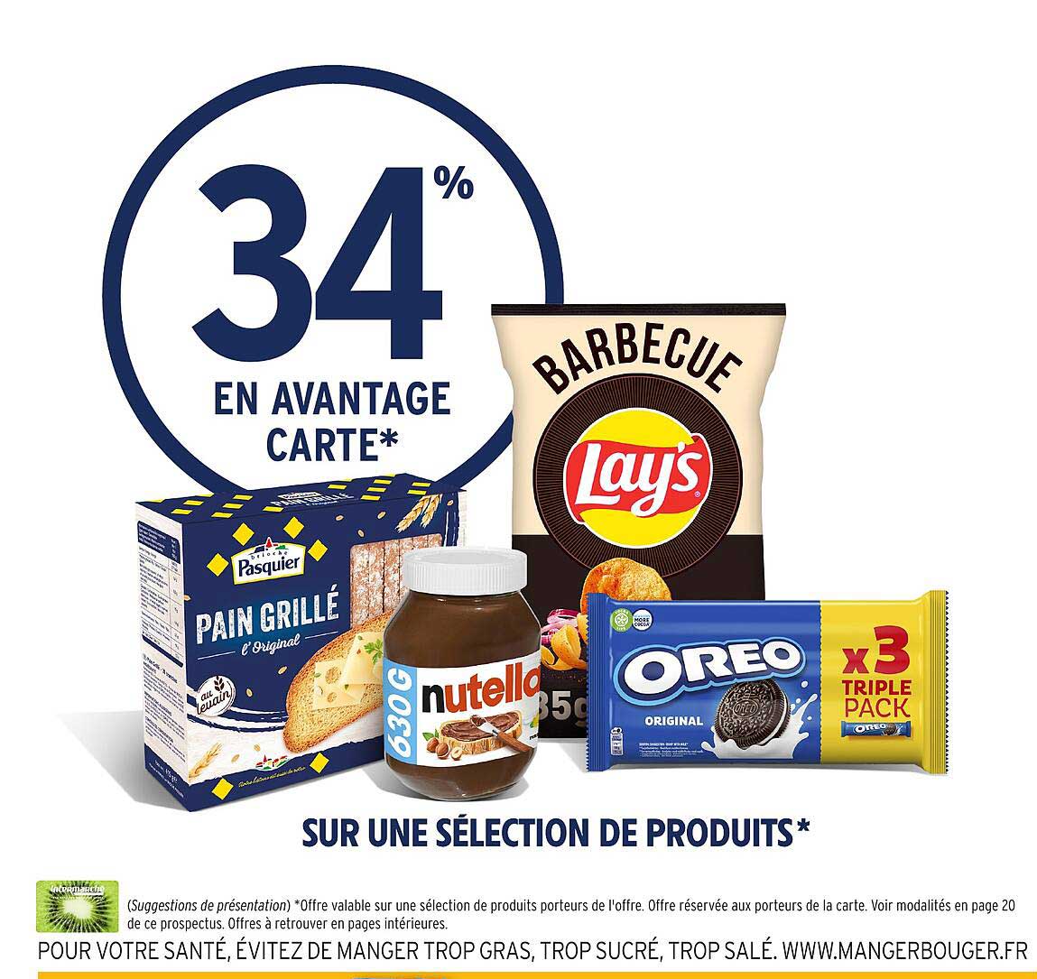 34% EN AVANTAGE CARTE*