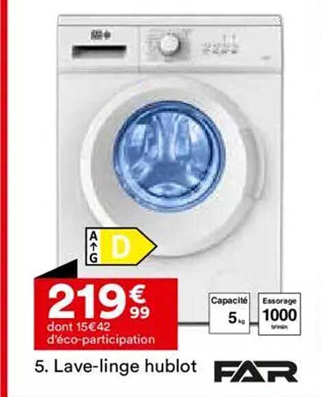 5. Lave-linge hublot