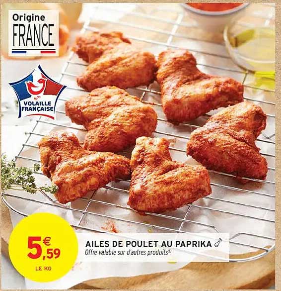 AILES DE POULET AU PAPRIKA