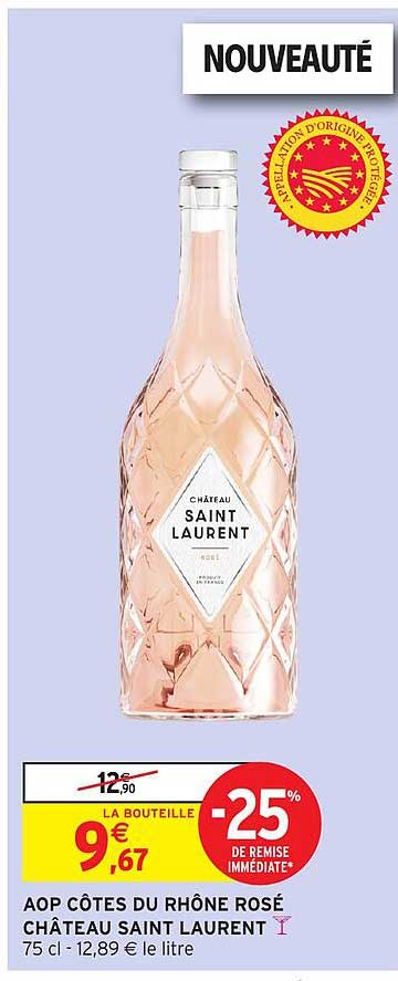 AOP CÔTES DU RHÔNE ROSÉ CHÂTEAU SAINT LAURENT