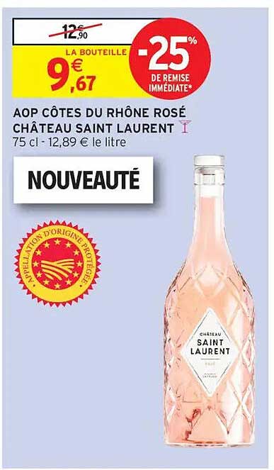 AOP CÔTES DU RHÔNE ROSÉ CHÂTEAU SAINT LAURENT