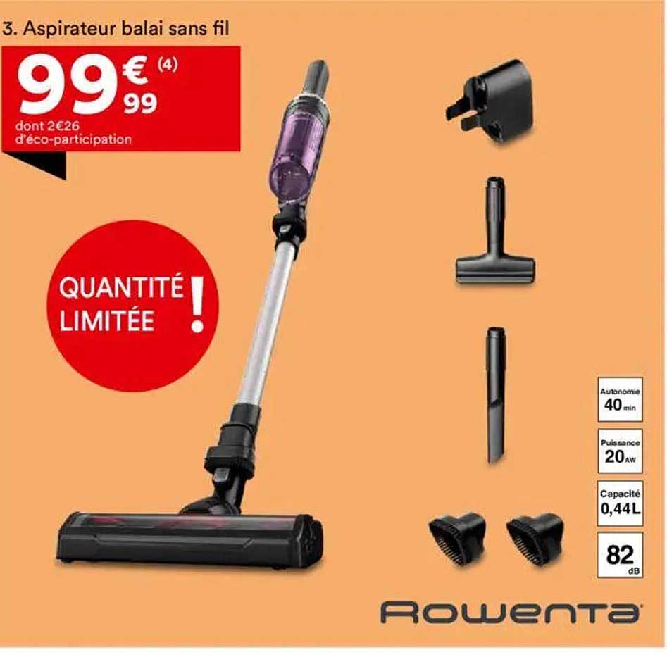 Aspirateur balai sans fil