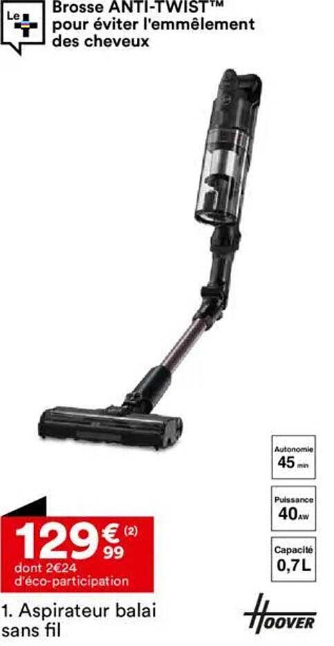 Aspirateur balai sans fil