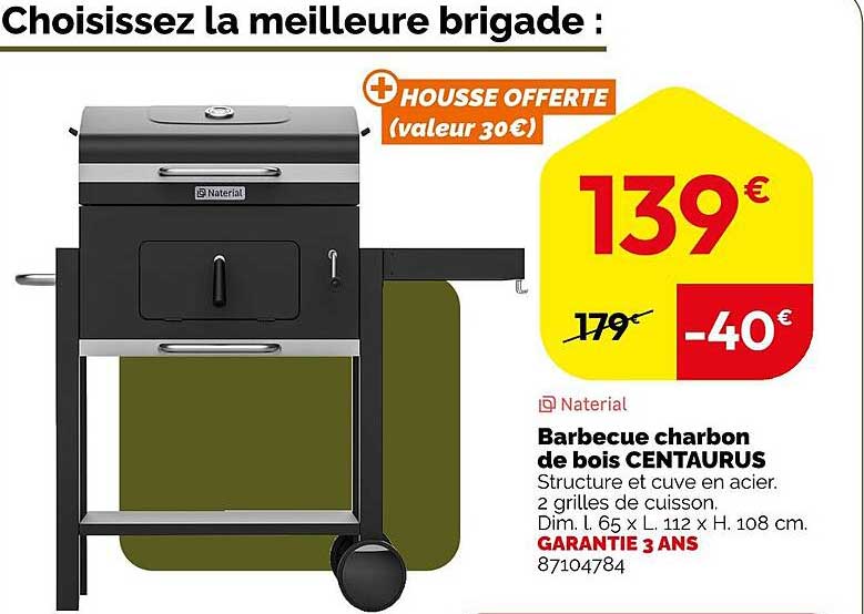 Barbecue charbon de bois CENTAURUS
