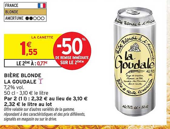 Bière Blonde La Goudale