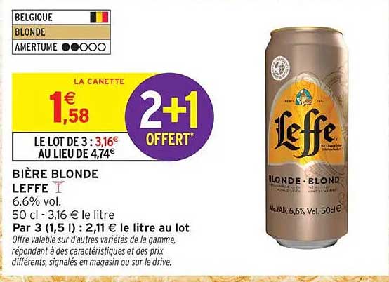 BIÈRE BLONDE Leffe