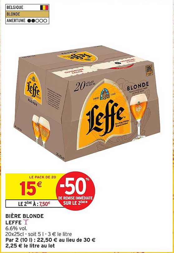 BIÈRE BLONDE LEFFE