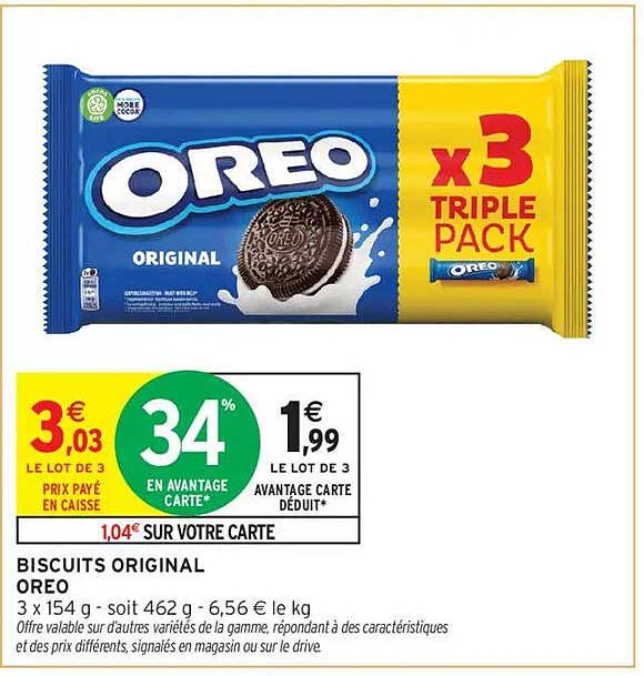 BISCUITS ORIGINAL OREO