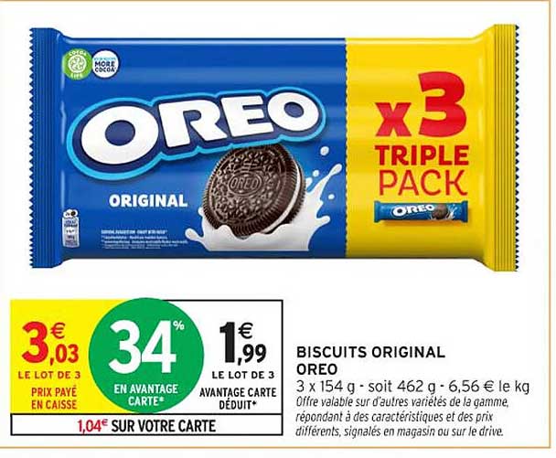 BISCUITS ORIGINAL OREO