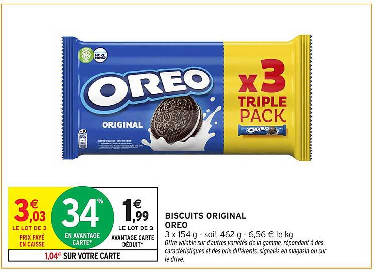 BISCUITS ORIGINAL OREO