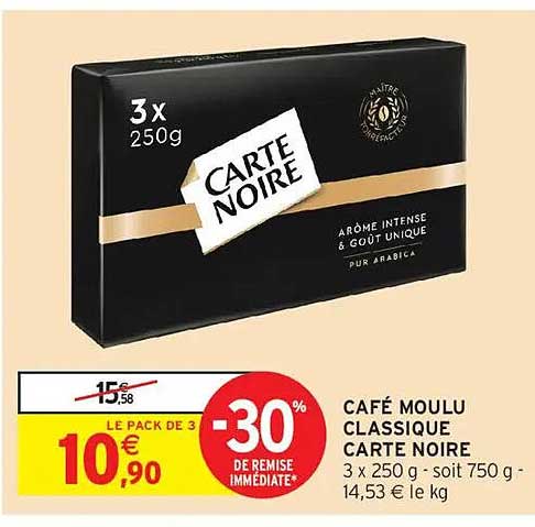 Café Moulu Classique Carte Noire