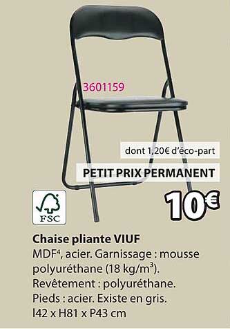 Chaise pliante VIUF
