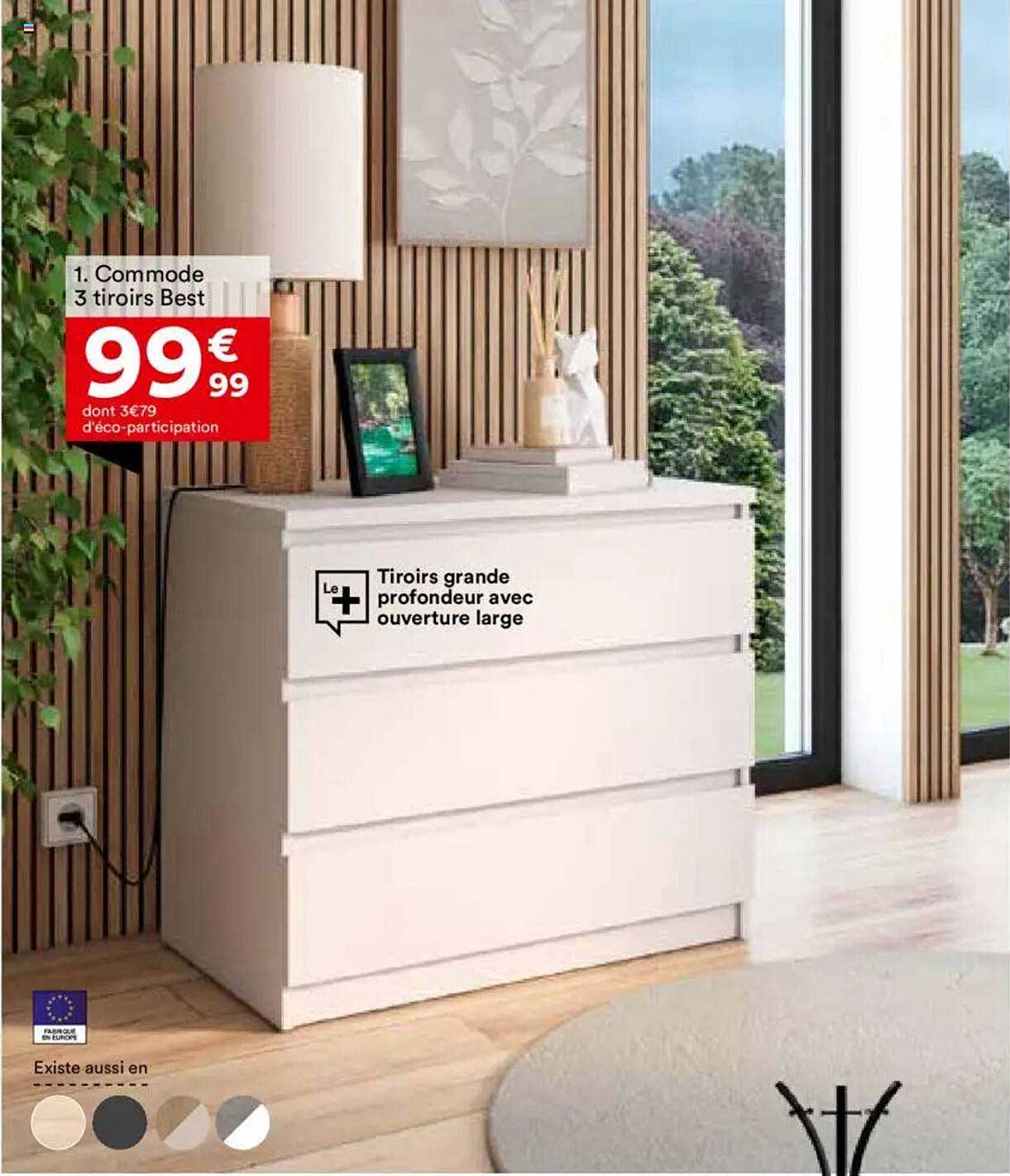 Commode 3 tiroirs Best