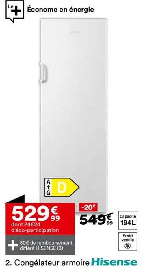 Congélateur armoire Hisense