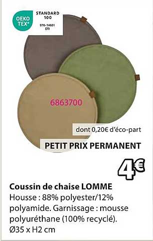 Coussin de chaise LOMME