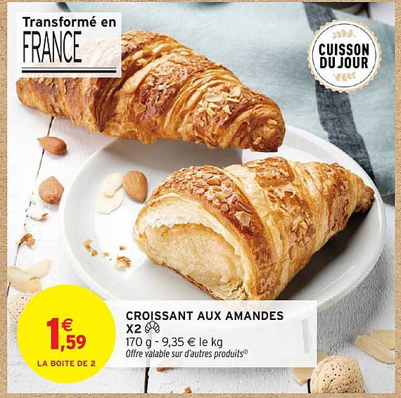 CROISSANT AUX AMANDES X2