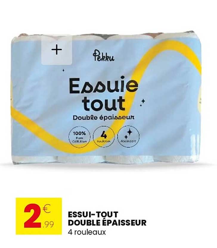 ESSUI-TOUT DOUBLE ÉPAISSEUR