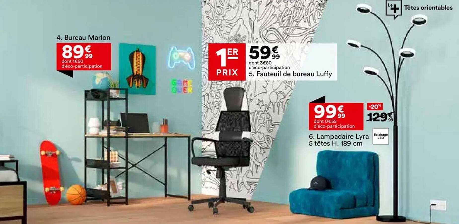 Fauteuil de bureau Luffy