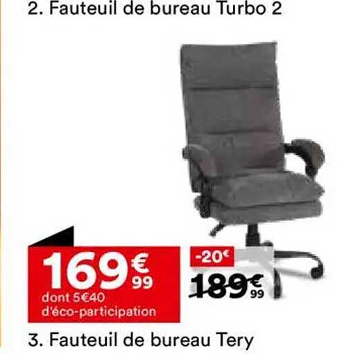 Fauteuil de bureau Turbo 2