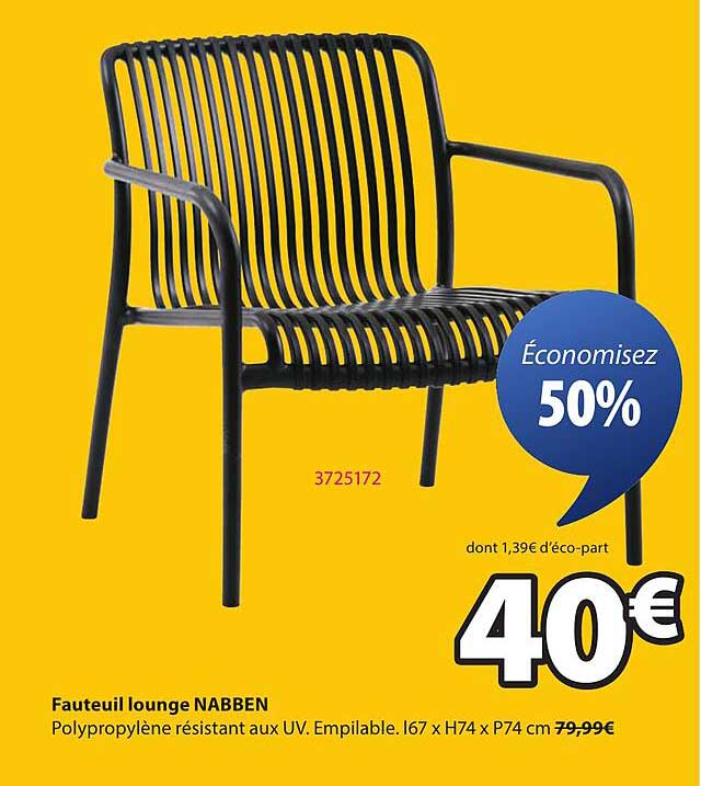 Fauteuil lounge NABBEN