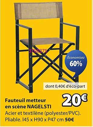 Fauteuil metteur en scène NAGELSTI