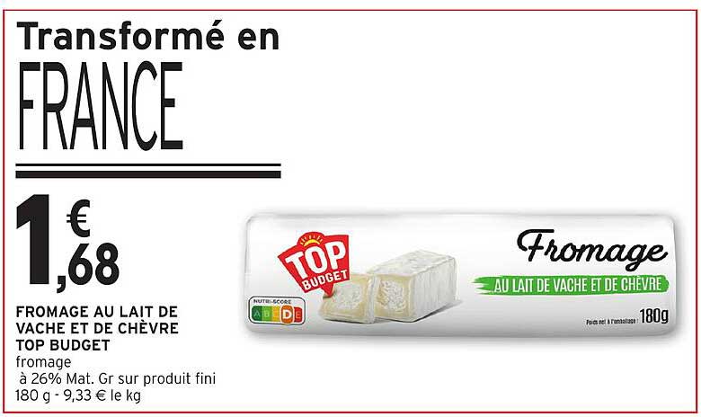 Fromage au lait de vache et de chèvre