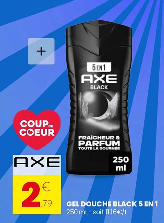 GEL DOUCHE BLACK 5 EN 1