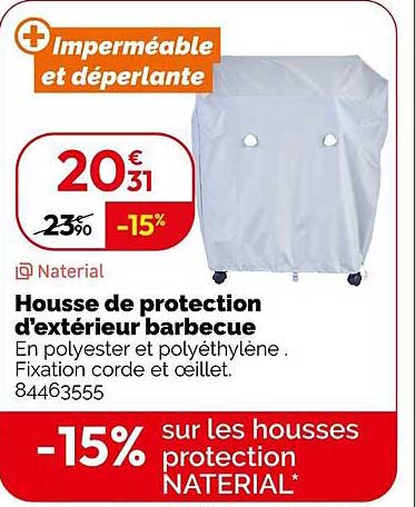 Housse de protection d'extérieur barbecue
