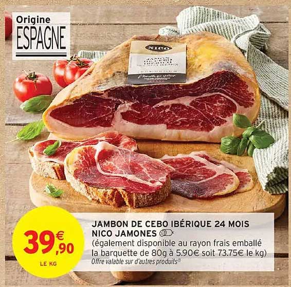 JAMBON DE CEBO IBÉRIQUE 24 MOIS NICO JAMONES